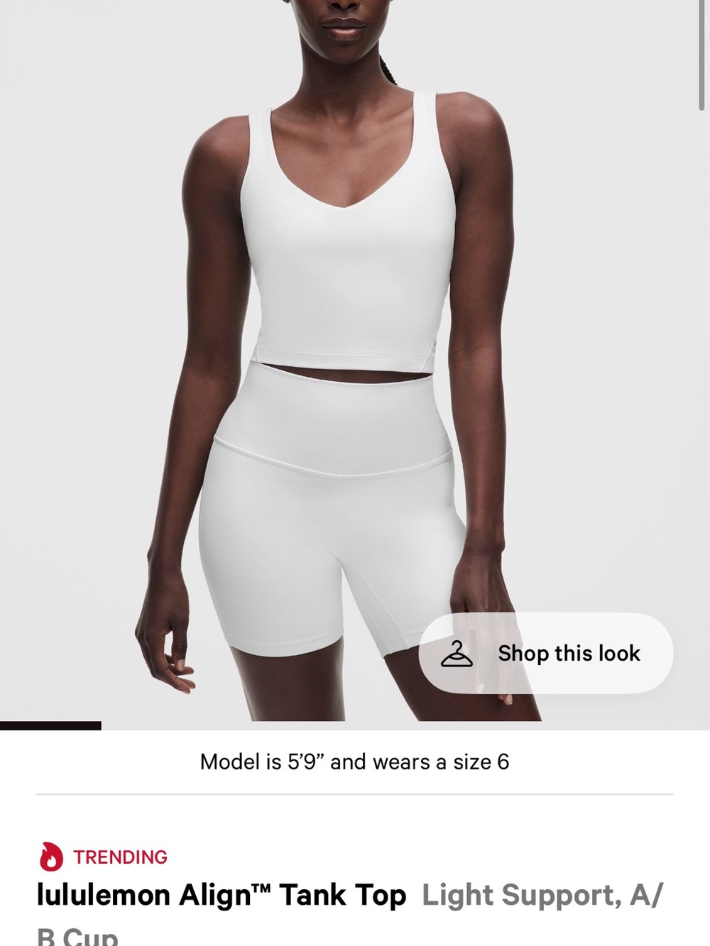lululemon athletica Align™ Tank Top — White
